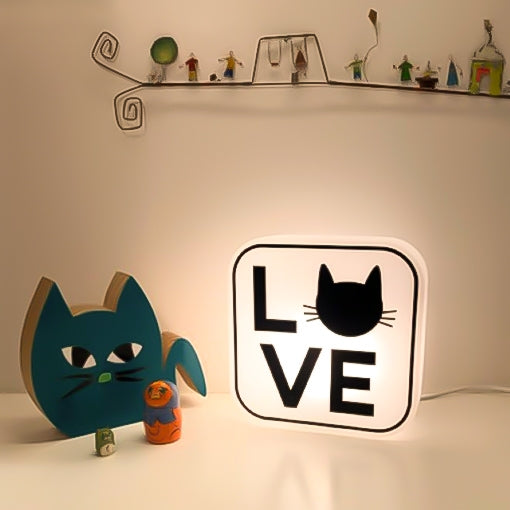 Luminária Box Cat Lovers