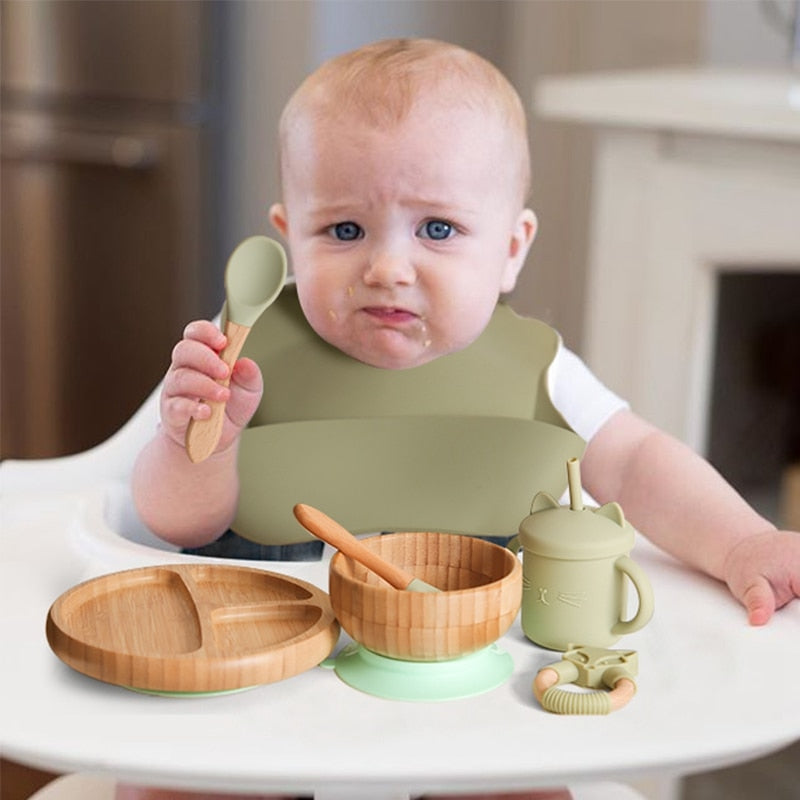 BambooBites Kit de Alimentação Natural para Bebês