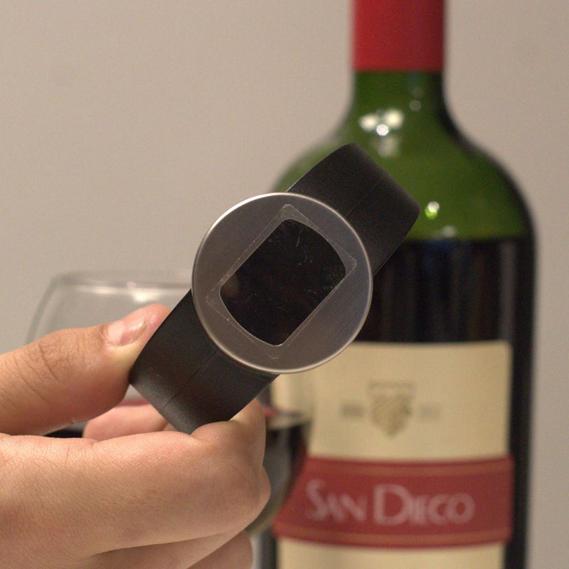 Termômetro para Vinho de Encaixe em Aço Inox Wine Time