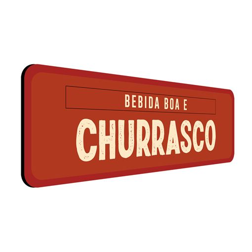 Placa de Parede Decorativa - Bebida Boa e Churrasco