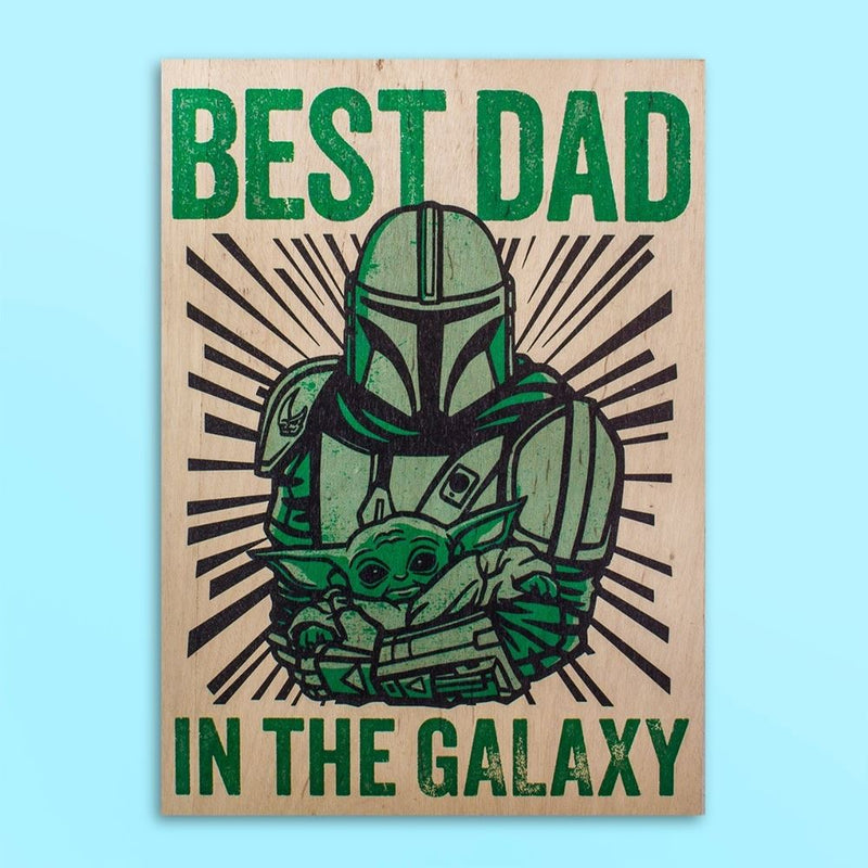 Kit 2 Quadros Star Wars Best Dad In The Galaxy
